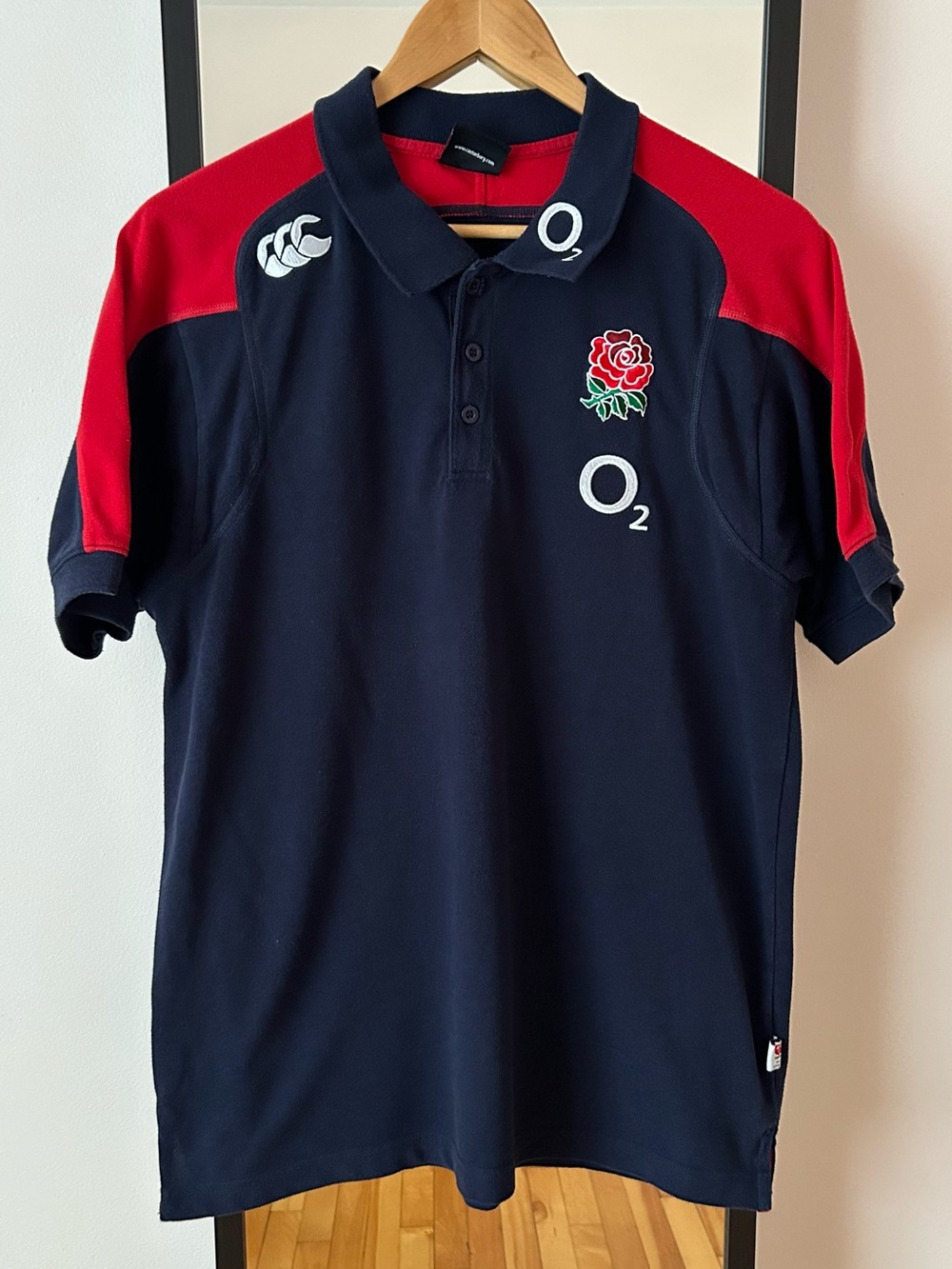 Vintage Team England 🏴󠁧󠁢󠁥󠁮󠁧󠁿🏉 Rugby jersey polo shirt Canterbury Union League